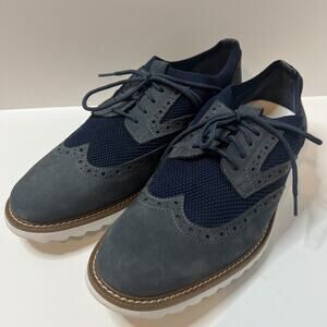 Dockers Hawking Wingtip Blue Shoes Mens 11M Low Oxford Casual Dress Lace Up